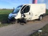Wypadek samochodu dostawczego z autem osobowym w miejscowości Mchówko. 23.04.2020r.
